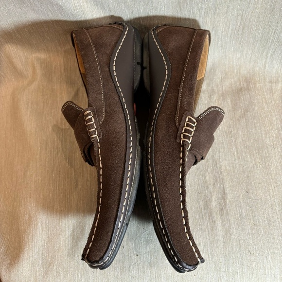STEVE MADDEN Sz 11 Hogan Suede Slip On Driving Loafer Shoes - Picture 4 of 10
